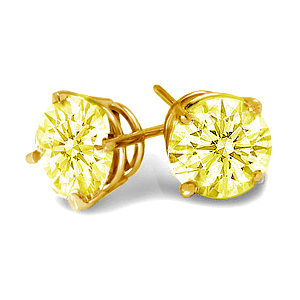 Yellow-Diamond-Earrings