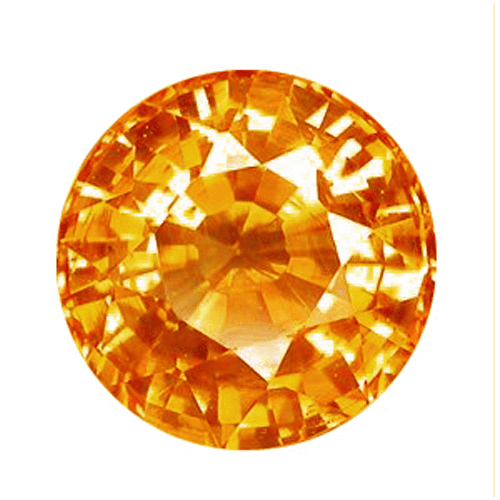 Orange sapphire